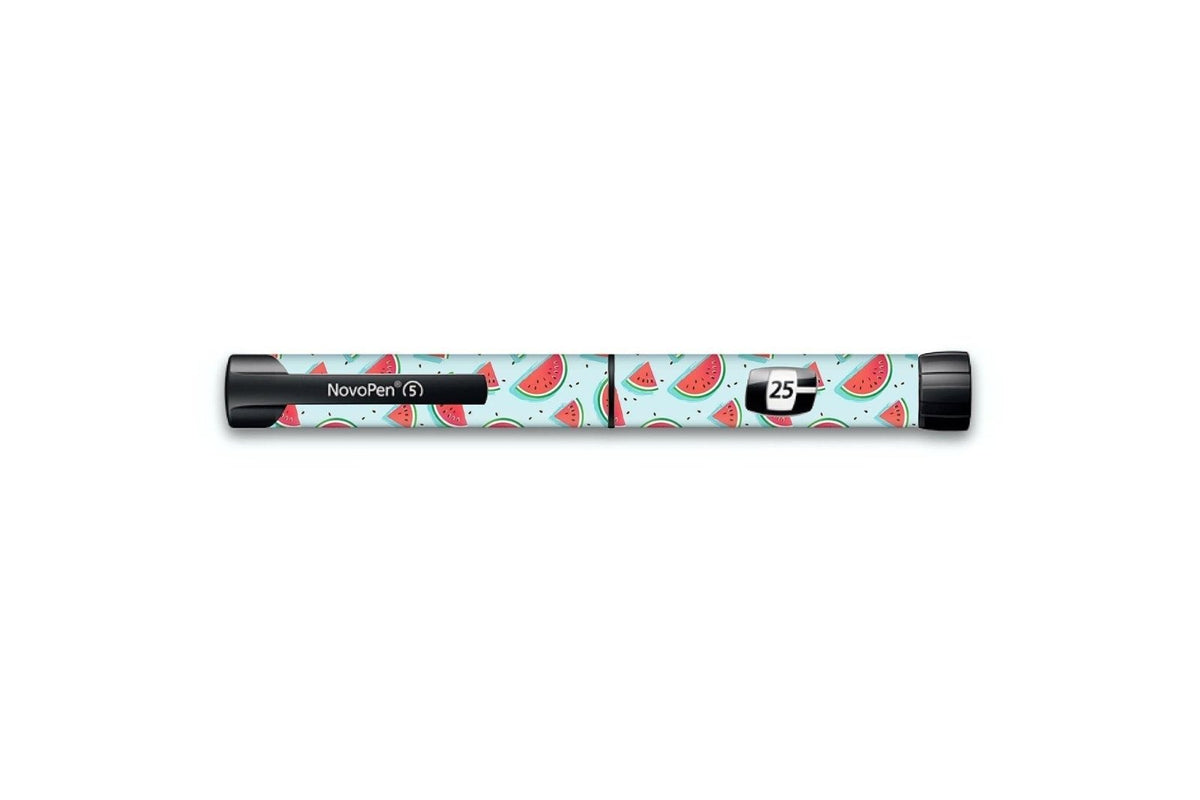 Watermelon Sticker - Novopen for diabetes CGMs and insulin pumps