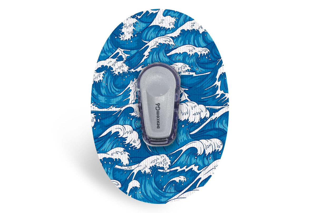 Waves Patch for Dexcom G6 / One diabetes CGMs and insulin pumps