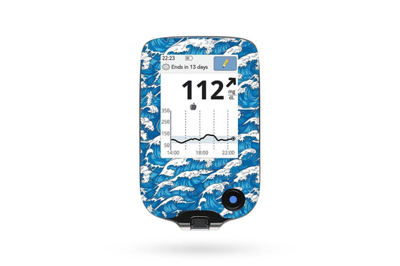 Waves Sticker - Libre Reader for diabetes CGMs and insulin pumps