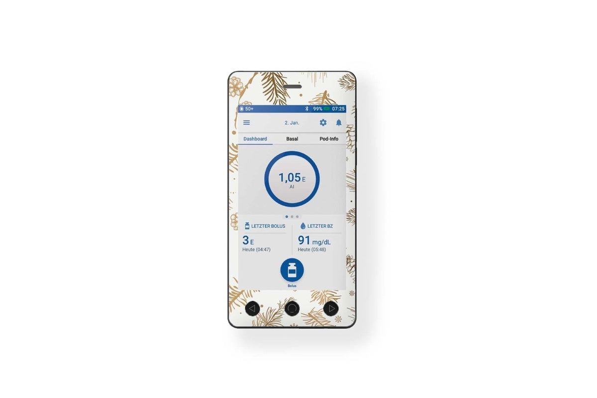 Winter Wonderland Sticker - Omnipod Dash for diabetes CGMs and insulin pumps