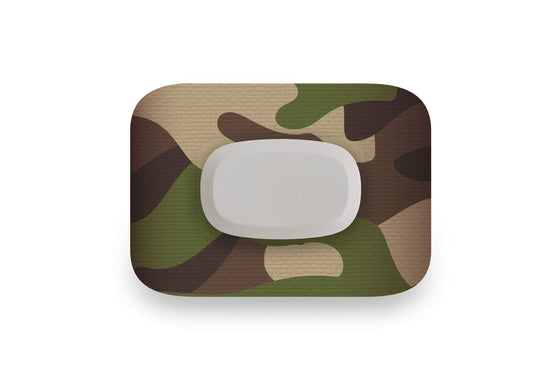 Woodland Camo Patch - GlucoRX Aidex for 20-Pack diabetes CGMs and insulin pumps