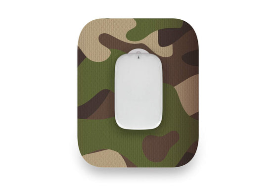 Woodland Camo Patch - Medtrum CGM for 10-Pack diabetes CGMs and insulin pumps