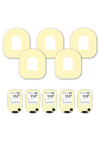 Yellow Pastel Patches Matching Set for Omnipod diabetes supplies and insulin pumps