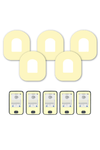 Yellow Pastel Patches Matching Set for Omnipod diabetes supplies and insulin pumps