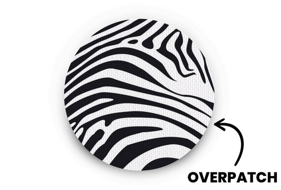 Zebra Print Patch for Freestyle Libre 3 diabetes CGMs and insulin pumps
