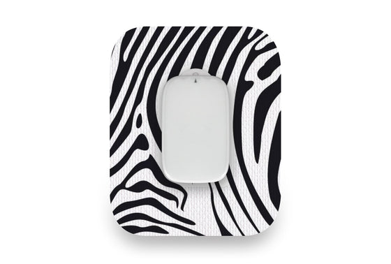 Zebra Print Patch for Medtrum CGM diabetes CGMs and insulin pumps