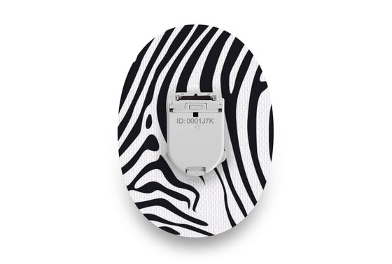 Zebra Print Patch - Glucomen Day for 20-Pack diabetes CGMs and insulin pumps